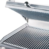 thumbnail of Romux® Piastra Panini Elettrica da 54 cm Doppia da Banco in Acciaio Inox con Doppia Superficie Rigata in Ghisa | Grill a Contatto 300° - 2600 W