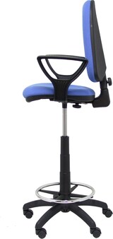 thumbnail of Banquinho de banquinho ayna com mecanismo de contato permanente e anel de tecido azul -azul claro (braços fixos incluídos)