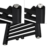 thumbnail of Badheizkörper Sahara 750x800 mm Schwarz matt gebogen mit Mittelanschluss