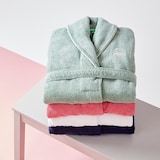 thumbnail of Benetton - Roupão L/XL 100% Algodão 420GSM na cor Rosa e Verde - Core