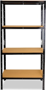 thumbnail of shelfplaza BLACK 180x70x45 cm Schwerlastregal in schwarz mit 4 Böden und 175 kg Traglast pro Boden