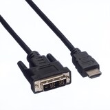 thumbnail of VALUE monitorkabel DVI (18+1) / HDMI M/M, zwart, 5 m