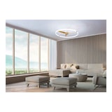 thumbnail of Plafón LED con ventilador NEPAL BLANCO Y MADERA de Mantra