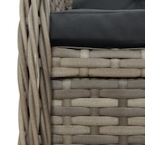 thumbnail of vidaXL 5-tlg. Garten-Essgruppe mit Kissen Grau Poly Rattan