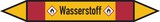 thumbnail of Rohrleitungskennzeichen Wasserstoff - 270x37 mm Folie selbstklebend