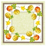 thumbnail of Mank Tischdecke Airlaid Luca, 80 x 80 cm, 20 Stück - Herbst Blumen Kürbis