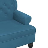 thumbnail of vidaXL Sitzbank mit Rückenlehne Blau 119,5x64,5x75 cm Samt