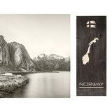 thumbnail of Wandbild NORWAY Holz mit Silhouette von Norwegen 30x80cm skandinavisch