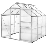 thumbnail of tectake Serre en aluminium, résistant aux UV, 185x190x195cm  blanc transparent - 402473