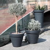 thumbnail of Blumentopf Classic 40x33cm Anthrazit Übertopf Pflanzengefäß Kübel Garten Behälter Anthrazit 40