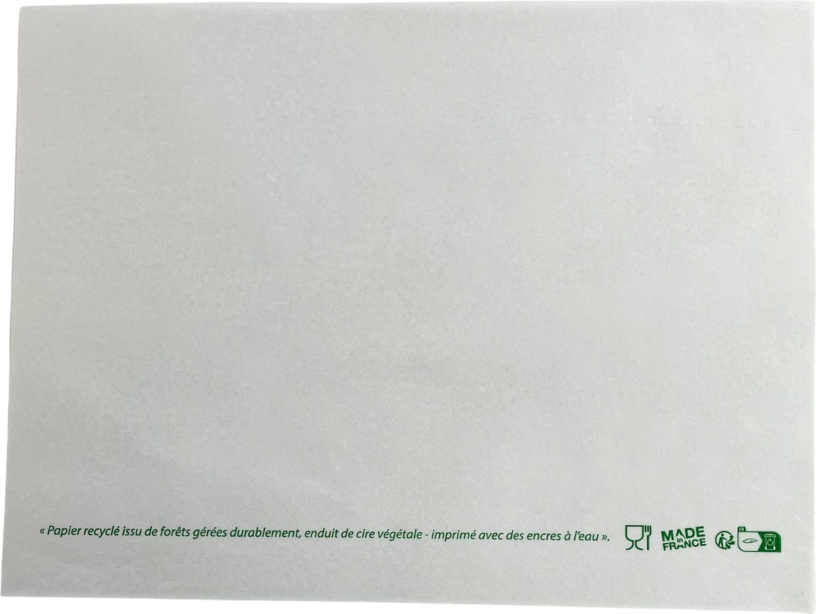 MUPA - papier alimentaire enduit 1 face 50g/m² - format 25x33 cm - carton de 10Kg