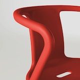 thumbnail of Set van 4 rode plastic stoelen