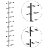 thumbnail of vidaXL Wand-Weinregal für 10 Flaschen Schwarz Metall