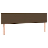 thumbnail of vidaXL Boxspringbett mit Matratze & LED Dunkelbraun 120x190 cm Stoff