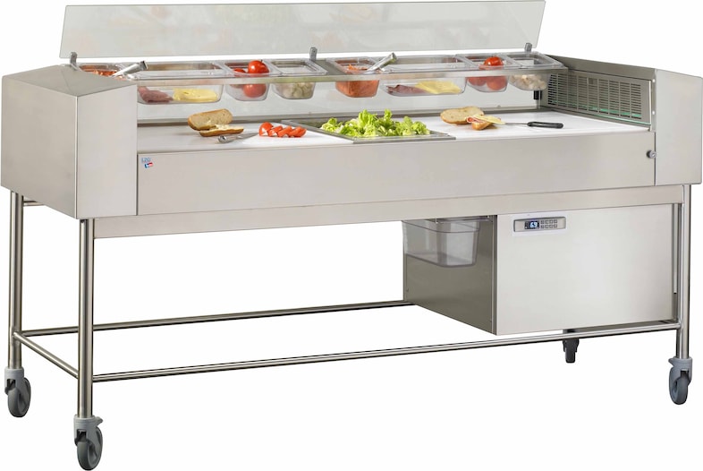 L2G - TFL1400 - table de preparation froide a flux laminaire