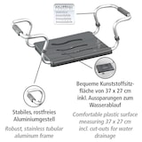 thumbnail of WENKO Badewannensitz Secura Silber