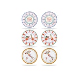 thumbnail of Saturnia – Set 6 Piatti Pizza Handmade Ø31 cm in Porcellana Decorata – 3 Decori Tradizionali – Lavabili in Lavastoviglie – Uso HoReCa