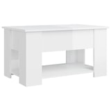 thumbnail of vidaXL Salontafel hoogglans wit 79x49x41 cm op hout gebaseerd materiaal