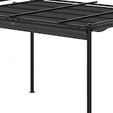 thumbnail of Outsunny pérgola de jardín 4x3 m cenador para exterior con techo retráctil 4 cortinas enrollables de poliéster marco de metal para patio terraza
