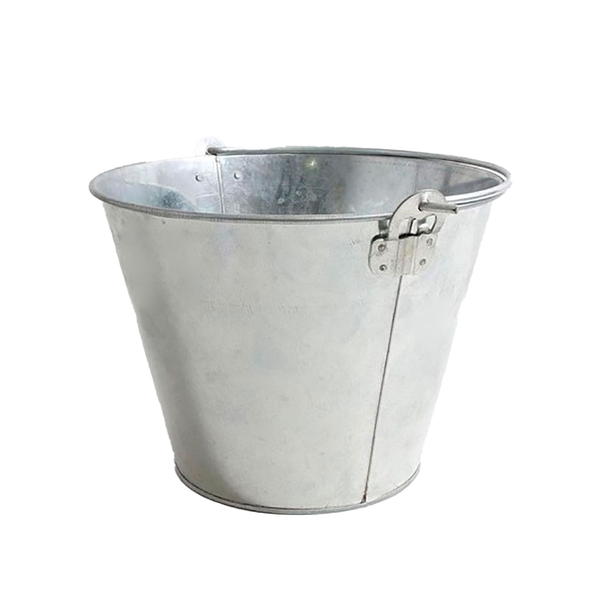 pack de 6 cubo 10 l. conico galvanizado con abridor botellin