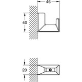 thumbnail of GROHE Bademantelhaken Selection Cube chr