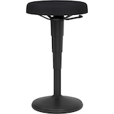 thumbnail of bümö Stehhilfe ergonomisch & höhenverstellbar, Sitz- und Stehhocker in schwarz mit Tellerfuß - Ergonomischer Hocker, Stehstuhl, Bürohocker
