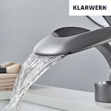 thumbnail of NAVIS | Design Waterval Kraan Badkamer Titanium Grijs Badkamer Kraan|Elegante premium roestvrijstalen voor spoelbakken|Hotelmengkraan 2 aansluitingen