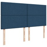 thumbnail of vidaXL Boxspringbett mit Matratze Blau 180x200 cm Stoff