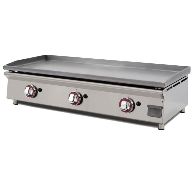 Plancha de gas de 100cm en acero laminado de 6mm