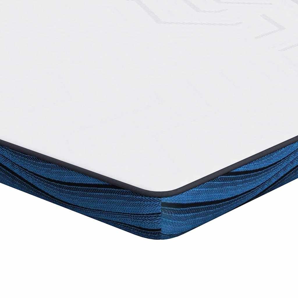 vidaXL Matratzenpads Weiß und blau 160 x 200 cm Gel-Speicherschaum