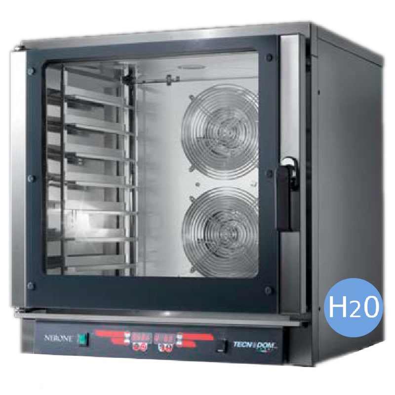 Forno a Convezione Tecnodom FEDL07NEMIDVH2O - 7 Teglie GN1/1 o 60x40 cm - Digitale