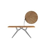 thumbnail of SIT Möbel Esstisch 160 cm | Tischplatte 50 mm Teak natur | Gestell Metall antiksilber | B 160 x T 90 x H 76 cm | 15520-40 | Serie TABLES & CO
