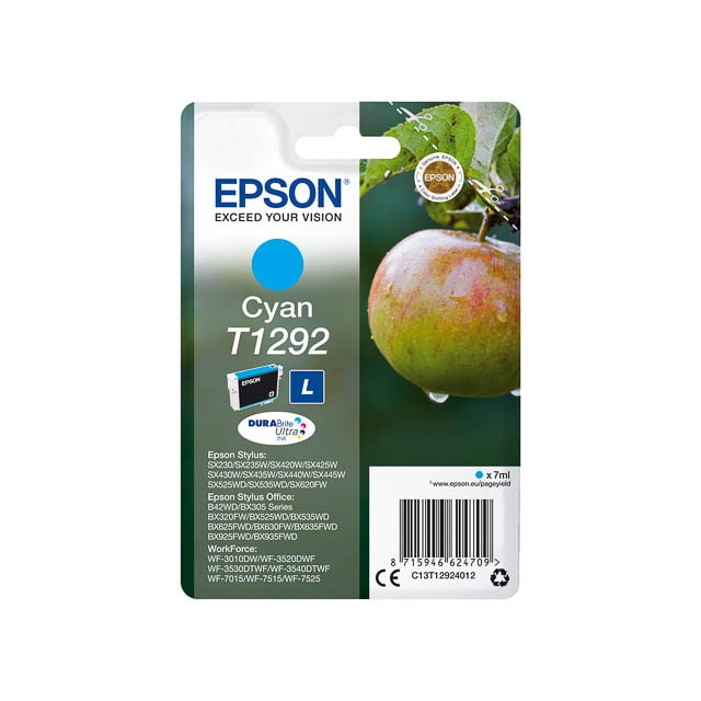 EPSON T1292 Cartouche d'encre CYAN - C13T12924012