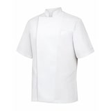 thumbnail of METRO PROFESSIONAL Veste de cuisine pour hommes, manches courtes, taille S, blanc