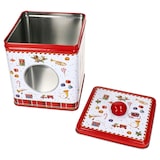 thumbnail of Keksdose Vintage Nutcracker eckig Metall Gebäck-Box mit Sichtfenster Weihnachten