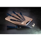 thumbnail of Berlinger Haus Set di 5 Coltelli da Cucina Professionali Acciaio Inox Coltello Cuoco Tagliere, Blu marino, AT-2553