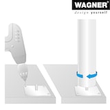 thumbnail of WAGNER Möbelbein/Systemrohr TENO - Ø 60 x 100 mm, individuell kombinierbar, Stahl, schwarz, Tragkraft 50 kg - 12301701