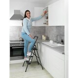 thumbnail of WENKO Alu-Klapptrittleiter Compact 3-stufig Dunkelgrau