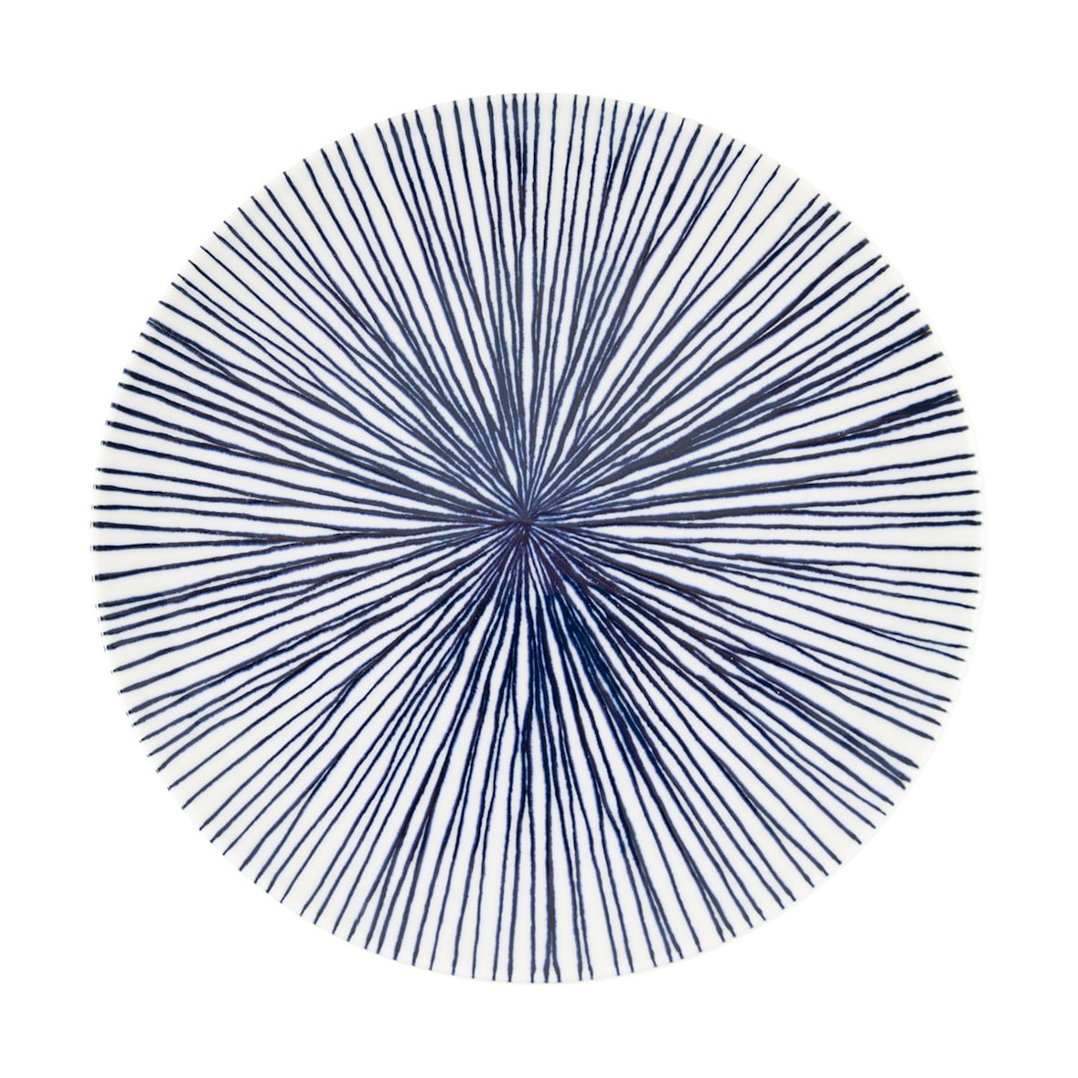 IRABIA Set 6 Assiettes plates Ø 26cm, Radial Bleu