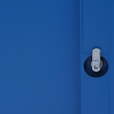 thumbnail of Cacifo HWC-P63, cofre de segurança Armário de cacifo 2 portas, 90x38x45cm aço ~ azul