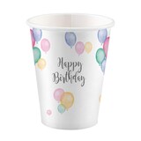 thumbnail of 8 Becher Happy Birthday Pastell 250ml