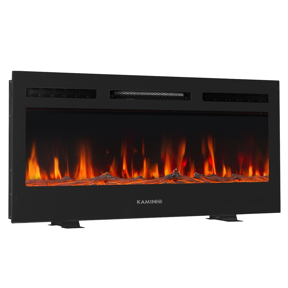 KAMINIO Elektrokamin MARLON - Elektrischer 3-in-1 Kamin mit Heizung, 3D-Flammeneffekt, 12 Flammenfarben, Fernbedienung - 36 Zoll