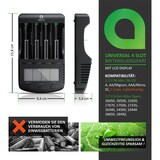 thumbnail of Aplic Batterie-Ladegerät 1000 mA, für Akku, mit USB-Ladeport für Li-ion / 18650 / Ni-MH / Ni-CD Akkus