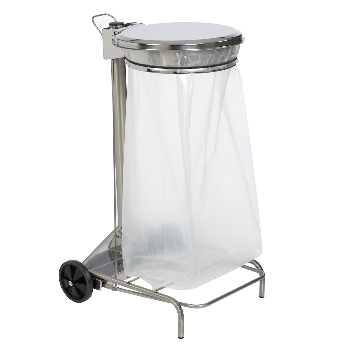 ROSSIGNOL Support sac mobile en inox 110L à pédale COLLECROULE