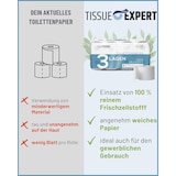 thumbnail of Toilettenpapier, 3-lagig, 72 Rollen x 250 Blatt, 100% Zellstoff, superweiches Klopapier, Großpackung für Gewerbe, Verpackung aus 60% PCR-Anteil