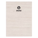 thumbnail of Portamenú con 4 fundas A4 Acero Fumé Makro Professional