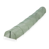 thumbnail of Relaxdays Folientunnel, 5 m Länge, PE-Folie mit Reißverschluss, 8 Tunnelbögen, Frühbeet, Aufzucht, Pflanzentunnel, grün
