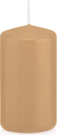 Stumpenkerzen Sand 80 x Ø 38 mm, 24 Stück
