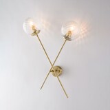 thumbnail of Demetra - Luminária de parede em ferro bronze escovado 2 luzes .33 - P.18 - BL279-AP2-BRZ