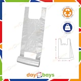thumbnail of DayBays 2000 Stk. Knotenbeutel auf Rolle 5 Kg 22+12x47 cm  HDPE  Transparent Extra Stark